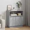 vidaXL Buffet LED Gris Sonoma 71 x 34,5 x 75 cm Bois d'ingénierie