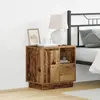 vidaXL Cabinet de chevet avec tiroir Bois ancien 50 x 34,5 x 50 cm.