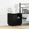 vidaXL Cabinet de chevet avec tiroir Chêne noir 50 x 34,5 x 50 cm.