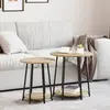 vidaXL Ensemble de tables d'appoint 2 pcs Chêne Sonoma et noir