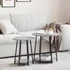 vidaXL Ensemble de tables d'appoint 2 pcs Gris Sonoma et noir