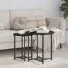vidaXL Ensemble de tables d'appoint 2 pcs Chêne noir