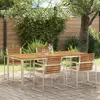 vidaXL Table de jardin 200x90x74.5 cm en bois massif d'acacia