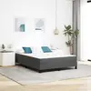 vidaXL Matelas de Lit avec matelas Gris 140 x 200 cm tissu