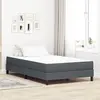 vidaXL Matelas de Lit avec matelas Gris 120 x 190 cm tissu