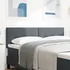 vidaXL Tête de lit LED capitonnée gris foncé 72 cm en velours