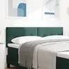 vidaXL Tête de lit LED Boutonné Vert Foncé 72 cm Velours