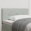 vidaXL Headboard LED Bouton capitonné Gris clair 90 cm Velours