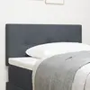 vidaXL Tête de lit LED capitonnée en gris foncé 100 cm en velours