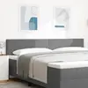 vidaXL Tête de lit LED avec tête de lit Gris clair 200 cm Polyester