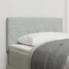 vidaXL Tête de lit LED avec bandes LED Gris clair 80 cm Velours