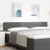vidaXL Tête de Lit Design Lignes Gris Foncé 100 cm Tissu