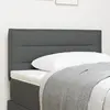 vidaXL Tête de Lit LED Design Lignes Gris Foncé 80 cm Tissu
