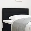 vidaXL Vidaxl Tête De Lit Led Design Lignes Noire 80 Cm Tissu