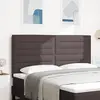 vidaXL Vidaxl Tête De Lit Design Lignes Marron Foncé 180 Cm Tissu