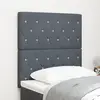 vidaXL Tête de lit Gris foncé 80 cm Velours