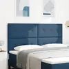 vidaXL Tête de lit capitonnée bleue 180 cm en tissu