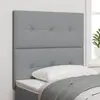 Tête De Lit Capitonnée Gris Clair 90 Cm En Tissu