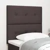 vidaXL Tête De Lit Vidaxl Capitonnée Marron Foncé 80 Cm En Tissu