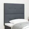 Tête De Lit Capitonnée Gris Foncé 90 Cm En Velours