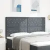 vidaXL Vidaxl Tête De Lit Capitonnée Gris Foncé 180 Cm En Velours