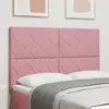 vidaXL Tête de lit Rose 160 cm Velours