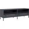 vidaXL Meuble TV anthracite 135x39x43,5 cm acier laminé à froid