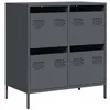 vidaXL Buffet anthracite 68x39x73,5 cm acier laminé à froid