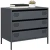 vidaXL Buffet anthracite 68x39x58,5 cm acier laminé à froid