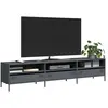 vidaXL Meuble TV anthracite 202x39x43,5 cm acier laminé à froid