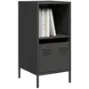vidaXL Buffet noir 35x39x73,5 cm acier laminé à froid