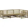 vidaXL Salon de jardin 4 pcs bois de pin imprégné