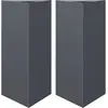 vidaXL Jardinières 2 pcs anthracite triangulaire 40x34,5x70 cm acier