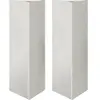 vidaXL Jardinières 2 pcs triangulaire 30x26x75 cm acier inoxydable