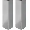 vidaXL Jardinières 2 pcs triangulaire 30x26x75 cm acier galvanisé