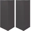 vidaXL Jardinières 2 pcs noir triangulaire 40x34,5x70 cm acier