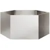 vidaXL Jardinière hexagone 104x90x45 cm acier inoxydable