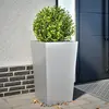 vidaXL Jardinière 45x45x75 cm acier galvanisé