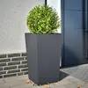 vidaXL Jardinière anthracite 45x45x75 cm acier