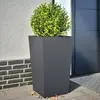 vidaXL Jardinières 2 pcs anthracite 45x45x75 cm acier