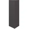 vidaXL Jardinière noir triangulaire 30x26x75 cm acier