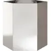 vidaXL Jardinière hexagone 46x40x45 cm acier inoxydable