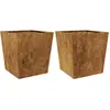 vidaXL Jardinières 2 pcs 50x50x50 cm acier corten