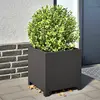 vidaXL Jardinière noir 40x40x40 cm acier