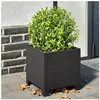 vidaXL Jardinière noir 30x30x30 cm acier