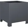 vidaXL Jardinière anthracite 30x30x30 cm acier