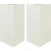 vidaXL Jardinières 2 pcs blanc triangulaire 50x43x75 cm acier