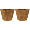 vidaXL Jardinières 2 pcs 30x30x30 cm acier corten