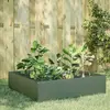 vidaXL Lit surélevé de jardin vert olive 100x100x25 cm acier
