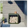 vidaXL Portant de bois de chauffage vert 60x40x60 cm acier
